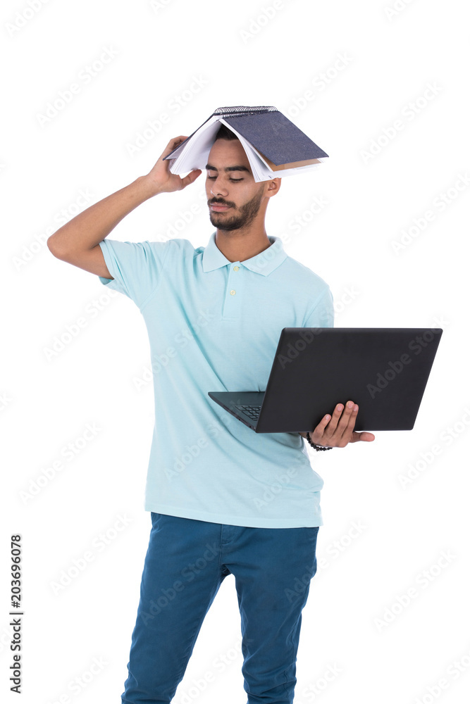 putting a book on head