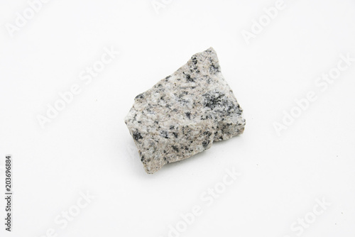 syenite rock isolated over white