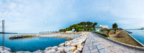 Holiday resort on Adriatic beach, mediterranean photo