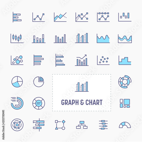 Graph & Chart Minimal Icon Set