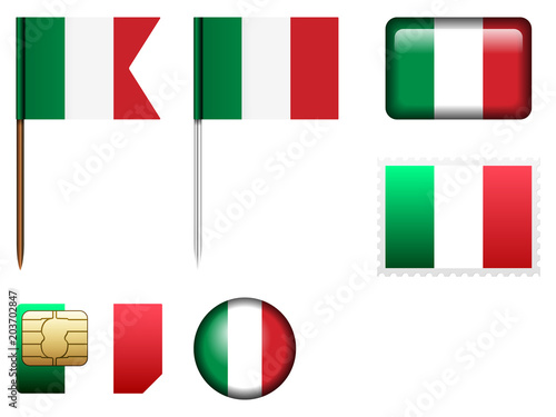 Free Download Italy flag set - GFXLoad