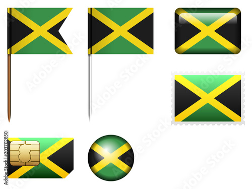 Jamaica flag set