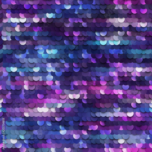 Seamless mermaid sequined texture - vector illustration eps10