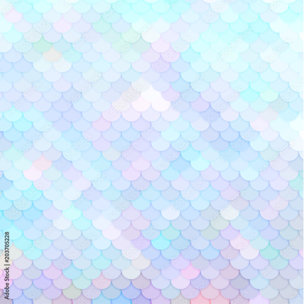 Abstract colorful holographic background with circles and iridescent effect - vector illustration