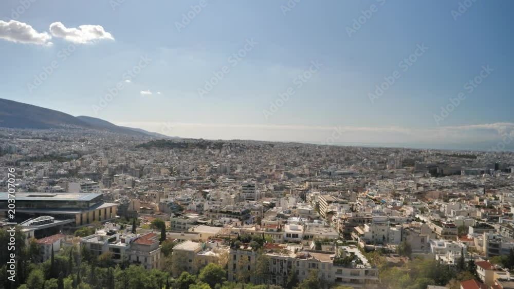 Panoramic of the city of Athens, the capital of Greece, in a summer sunny day Panoramic of the city of Athens, the capital of Greece, in a summer sunny day