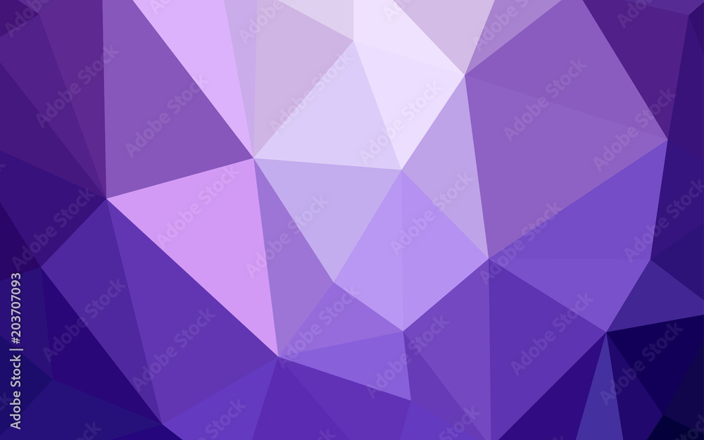 Light Purple vector shining triangular layout. Light Purple vector shining triangular layout.