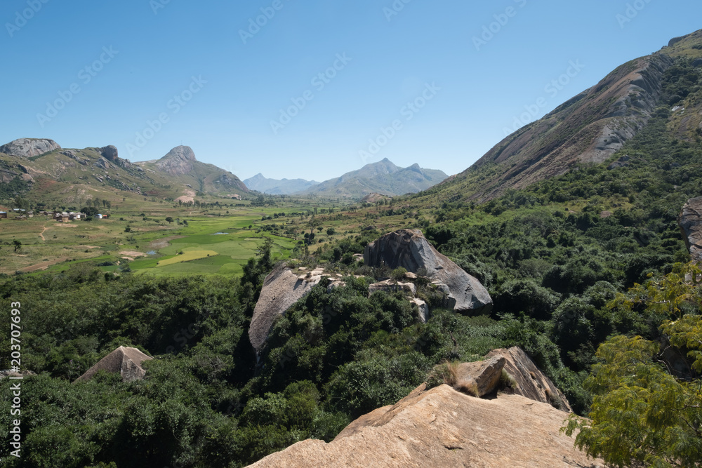 Anja Community Reserve, sheltered forest habitat among vast boulders with rich wildlife. It is home to the highest concentration of maki, or ring-tailed lemurs, in Madagascar.