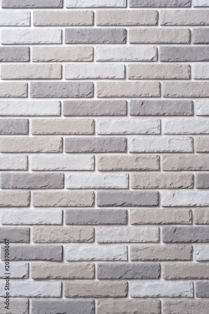 White brick wall. Block background, design pattern White brick wall. Block background, design pattern