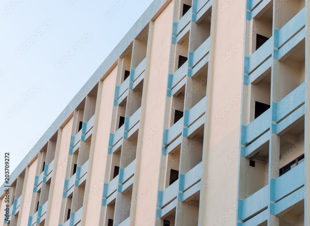 Balcony pattern of the city residential building. Balcony pattern of the city residential building.