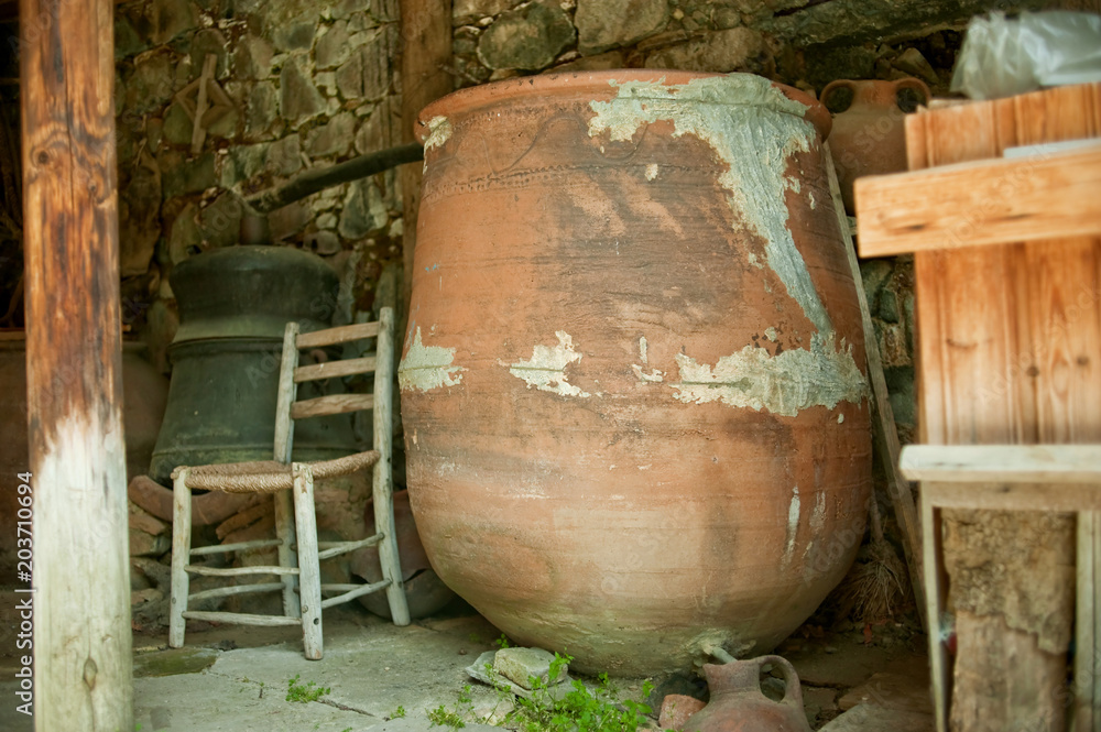 Foini, Cyprus: 04.29.2015; The pottery of Cyprus Foini, Cyprus: 04.29.2015; The pottery of Cyprus