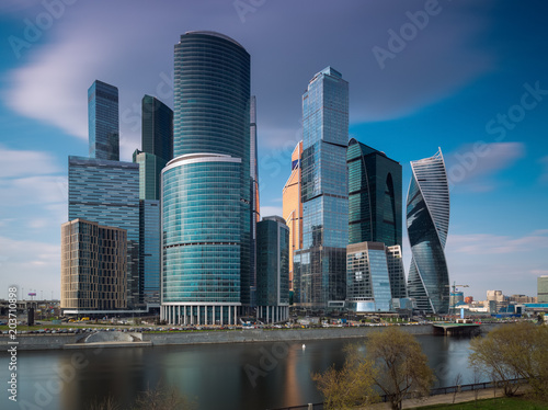 Moscow City modern urban landscape. Russia