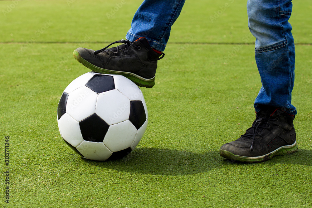 Fototapeta premium play ball on the field