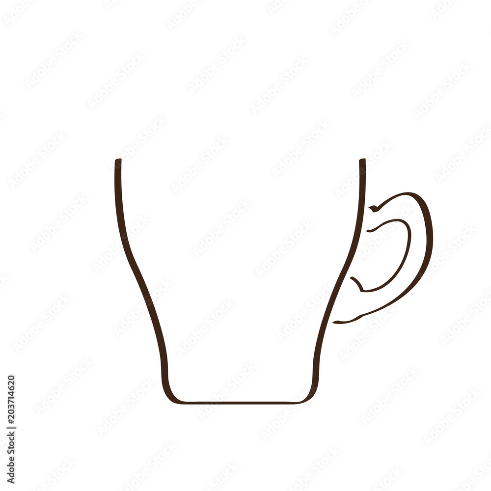 Isolated coffee mug icon Isolated coffee mug icon