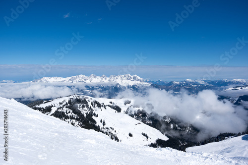 Wallpaper Mural Panoramic view of Alps from mountain above Kitzbuhel, Austria Torontodigital.ca