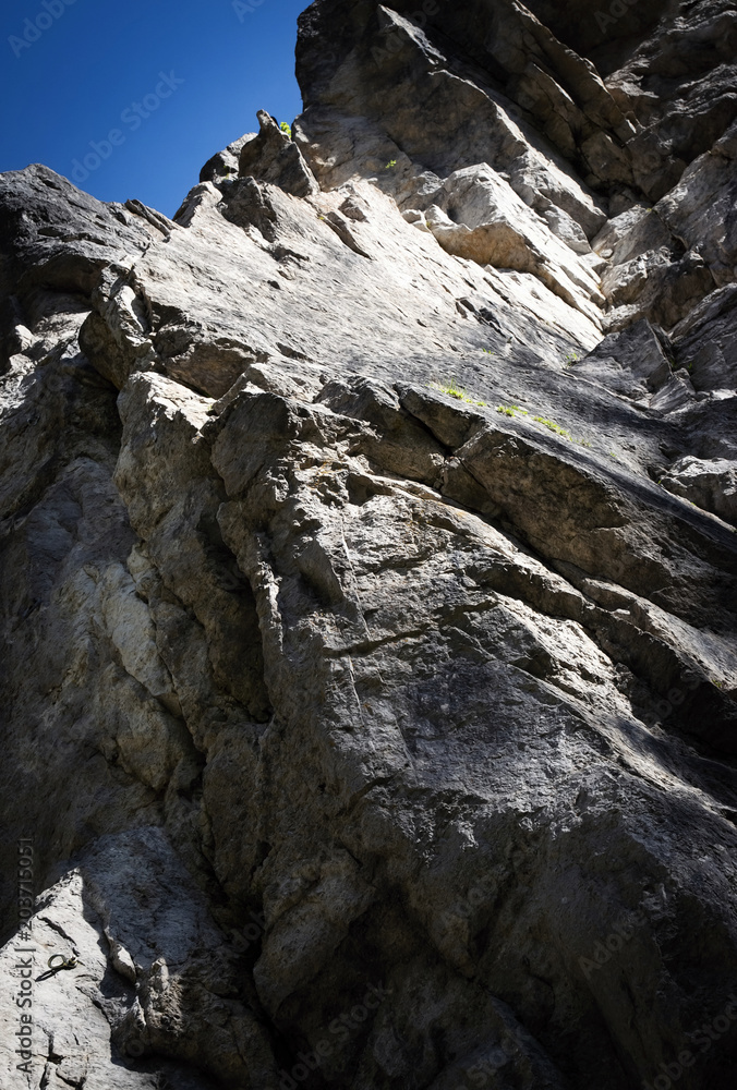 abstract limestone cliffs