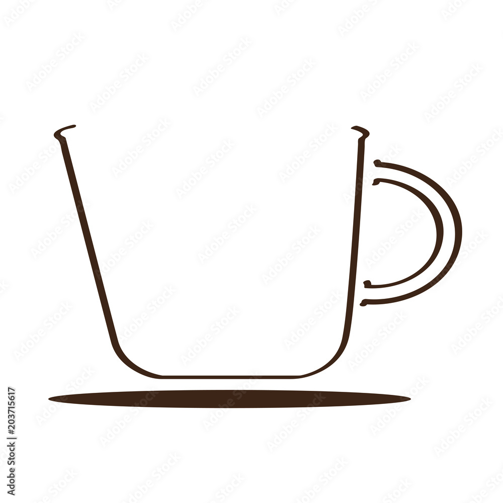 Isolated coffee mug icon Isolated coffee mug icon
