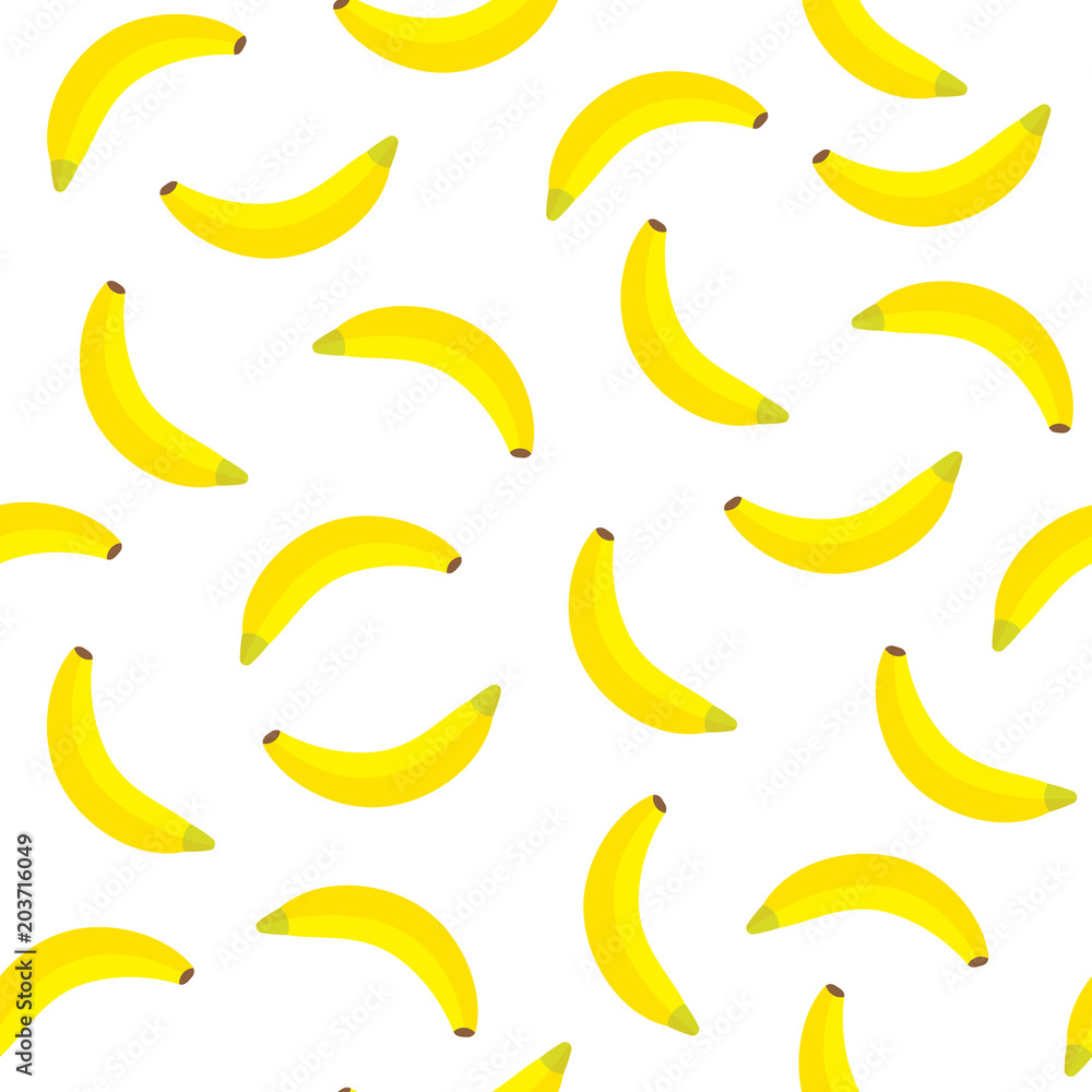 Vector Illustration. Banana seamless pattern for design. Organic food Vector Illustration. Banana seamless pattern for design. Organic food