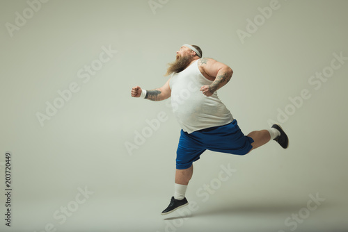 Man running photo