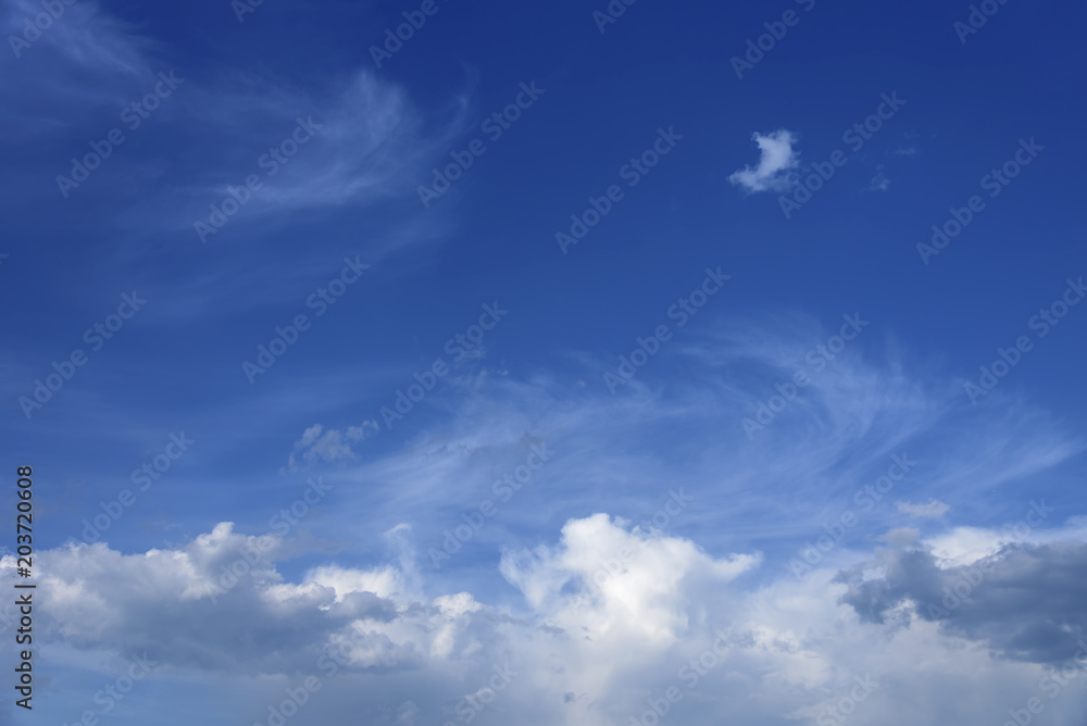 Fototapeta premium Sky clouds background.