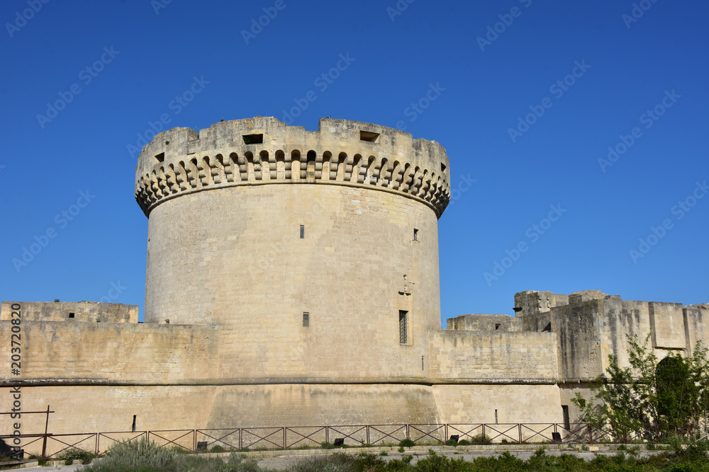Italy, Basilicata, Matera, city of stones, Unesco heritage, capital of European culture 2019.  Aragonese Castle, year 1501