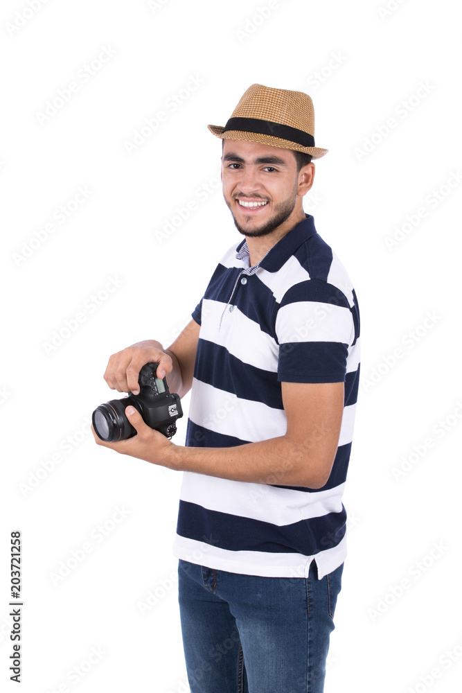 holding a camera holding a camera