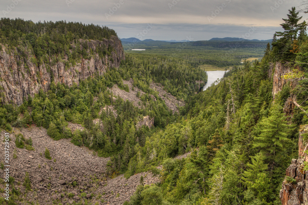 Ouimet canyon is a provincial Park in Northern Ontario by Thunder bay