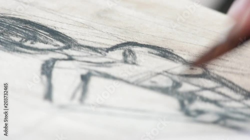 Wallpaper Mural Hands of female artist draws sketces of nude model Torontodigital.ca