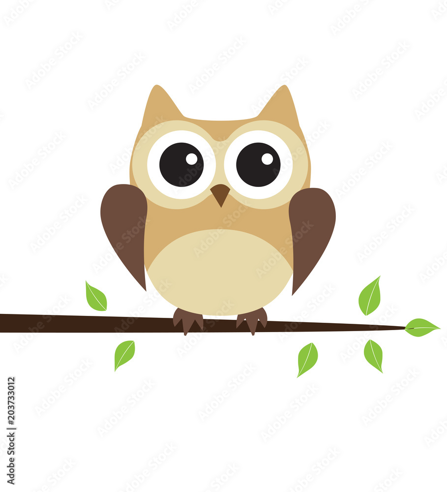 Fototapeta premium Vector Owl Bird