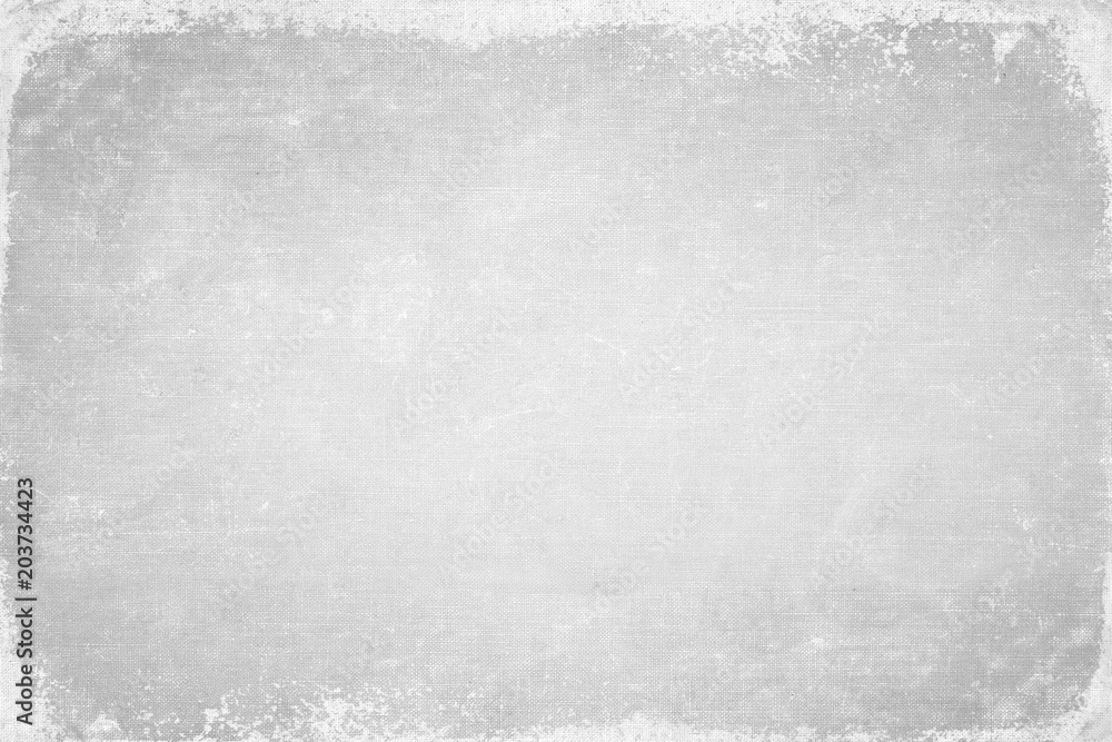 Abstract frame of grey book cover. Canvas texture. dirt overlay or