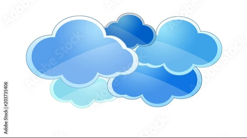 animated blue cloud