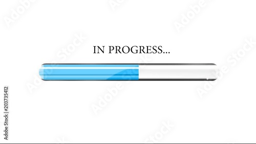 in progress icon bar