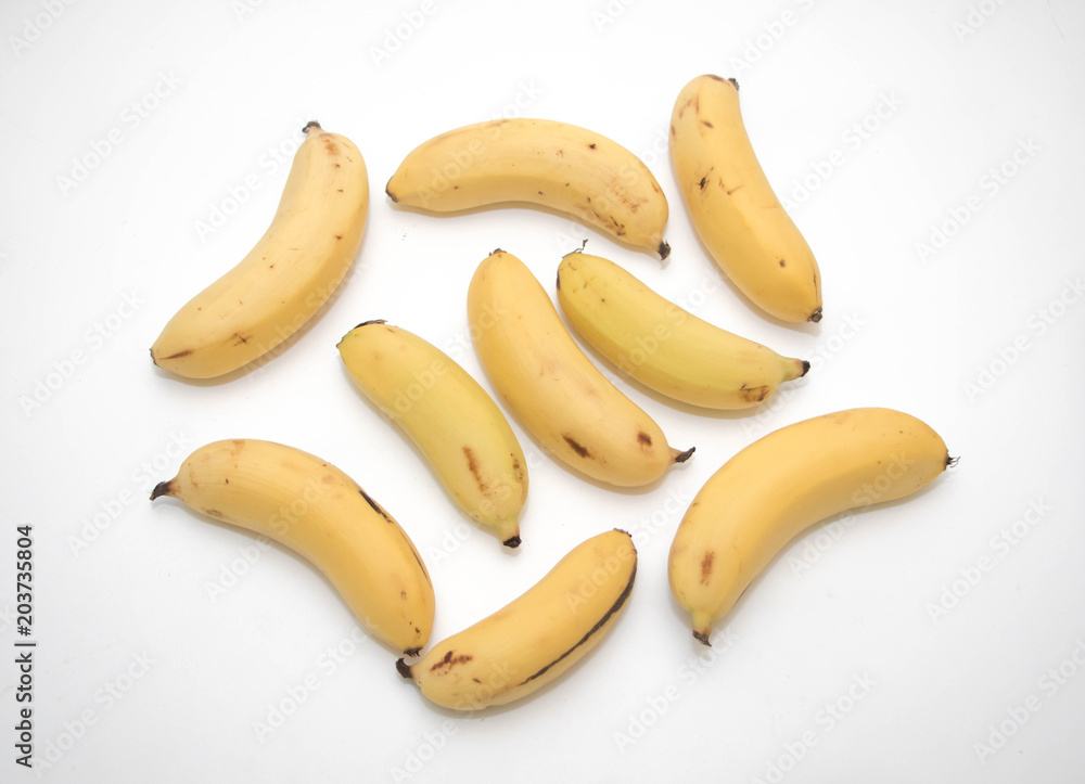 Bananas on white background Bananas on white background