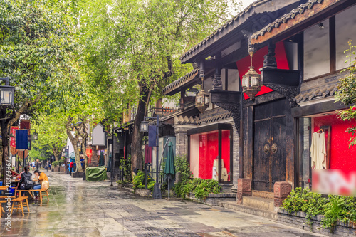 Ancient streets and dwellings in Chengdu