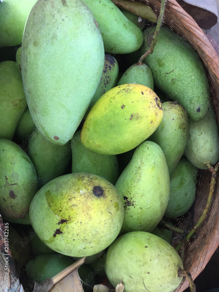 Green mangoes