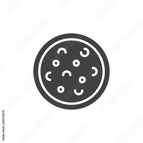 Pizza vector icon. filled flat sign for mobile concept and web design. Italian cuisine food simple solid icon. Symbol, logo illustration. Pixel perfect vector graphics