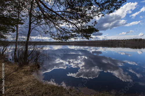 Beautiful lakes in Karelia
