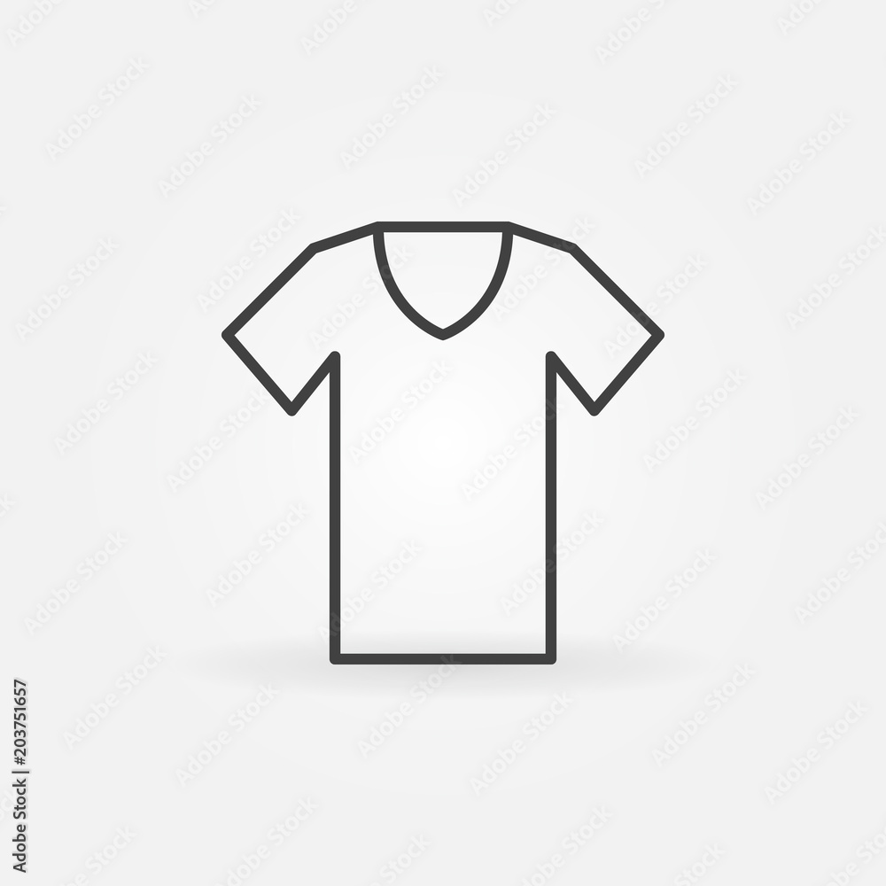 T-shirt outline icon. Vector tshirt symbol T-shirt outline icon. Vector tshirt symbol