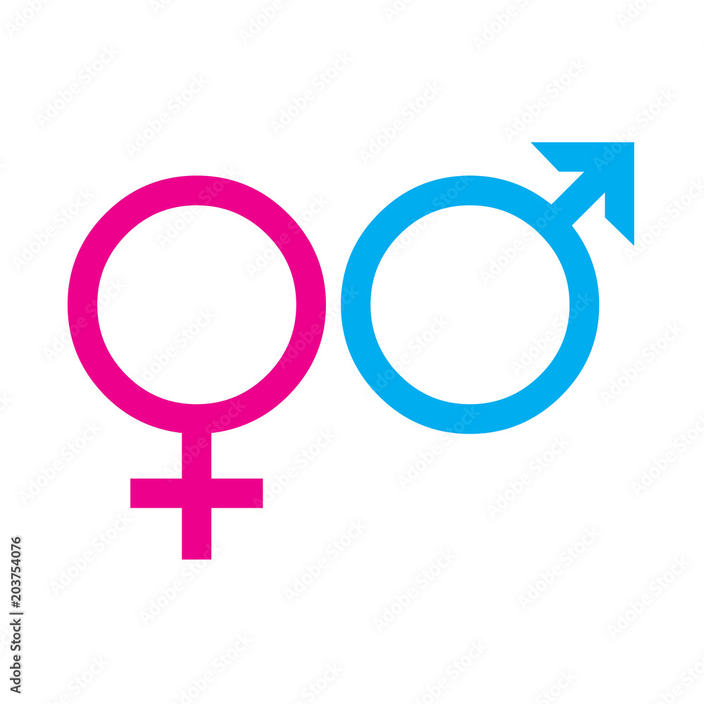Symbols of women and men Symbols of women and men