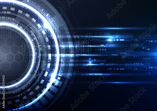 Technological interface future system platform abstract background template vector
