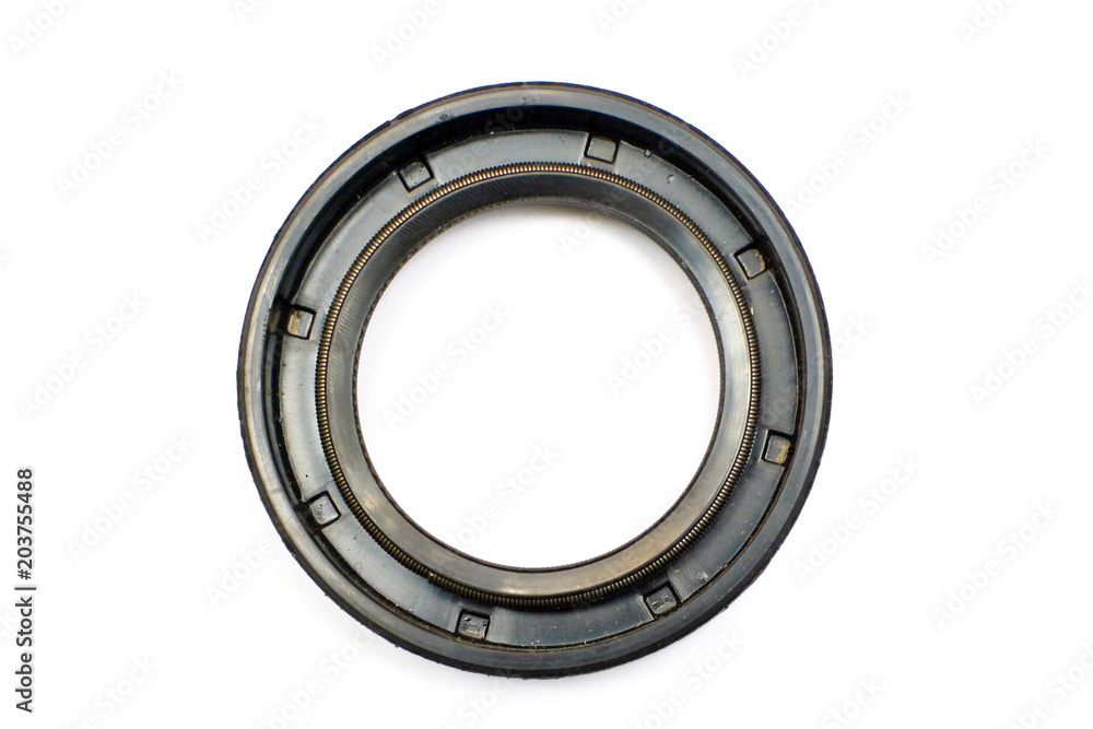 Oil Seal chemical resistance for Industrial on white background. Oil Seal chemical resistance for Industrial on white background.