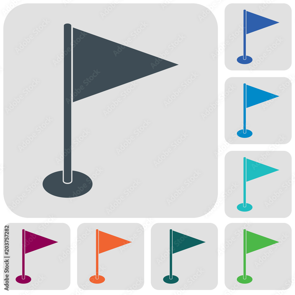 Flag marker icon Flag marker icon
