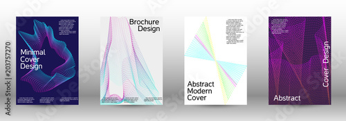 A set of modern abstract covers.