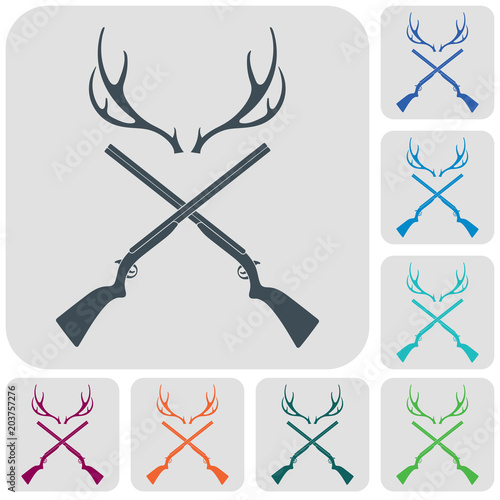 Hunting club logo icon