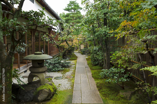 Japanese traditional zen garden