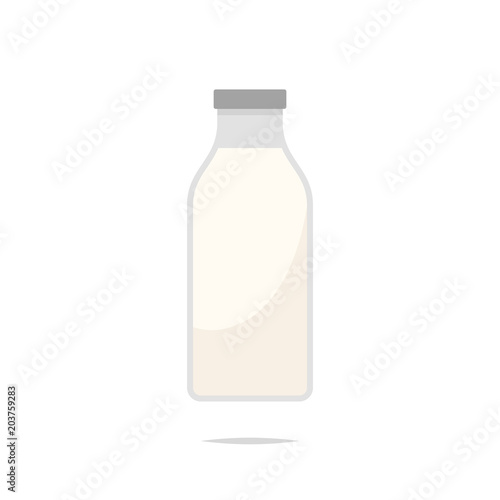 Bottle of milk vector isolated