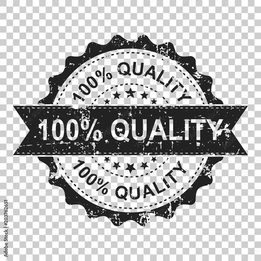 100% quality scratch grunge rubber stamp. Vector illustration on