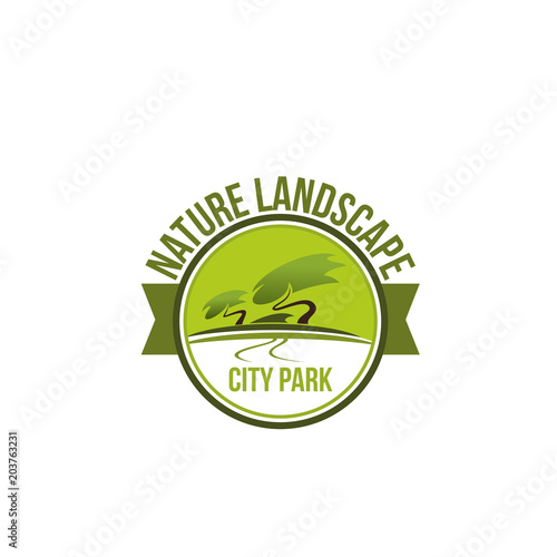 Emblem for city park
