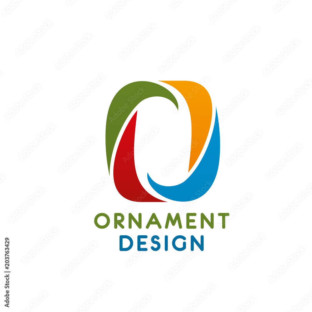 Ornameent design vector sign Ornameent design vector sign