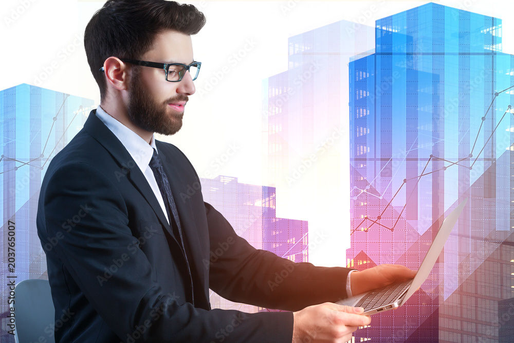 Technology, communication and trade concept Technology, communication and trade concept