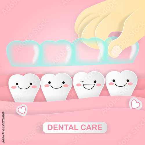 cute cartoon tooth